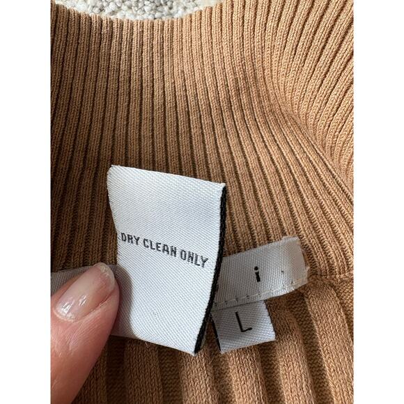 CAbi Tan Ribbed Zip-Up Cardigan - Picture 7 of 10